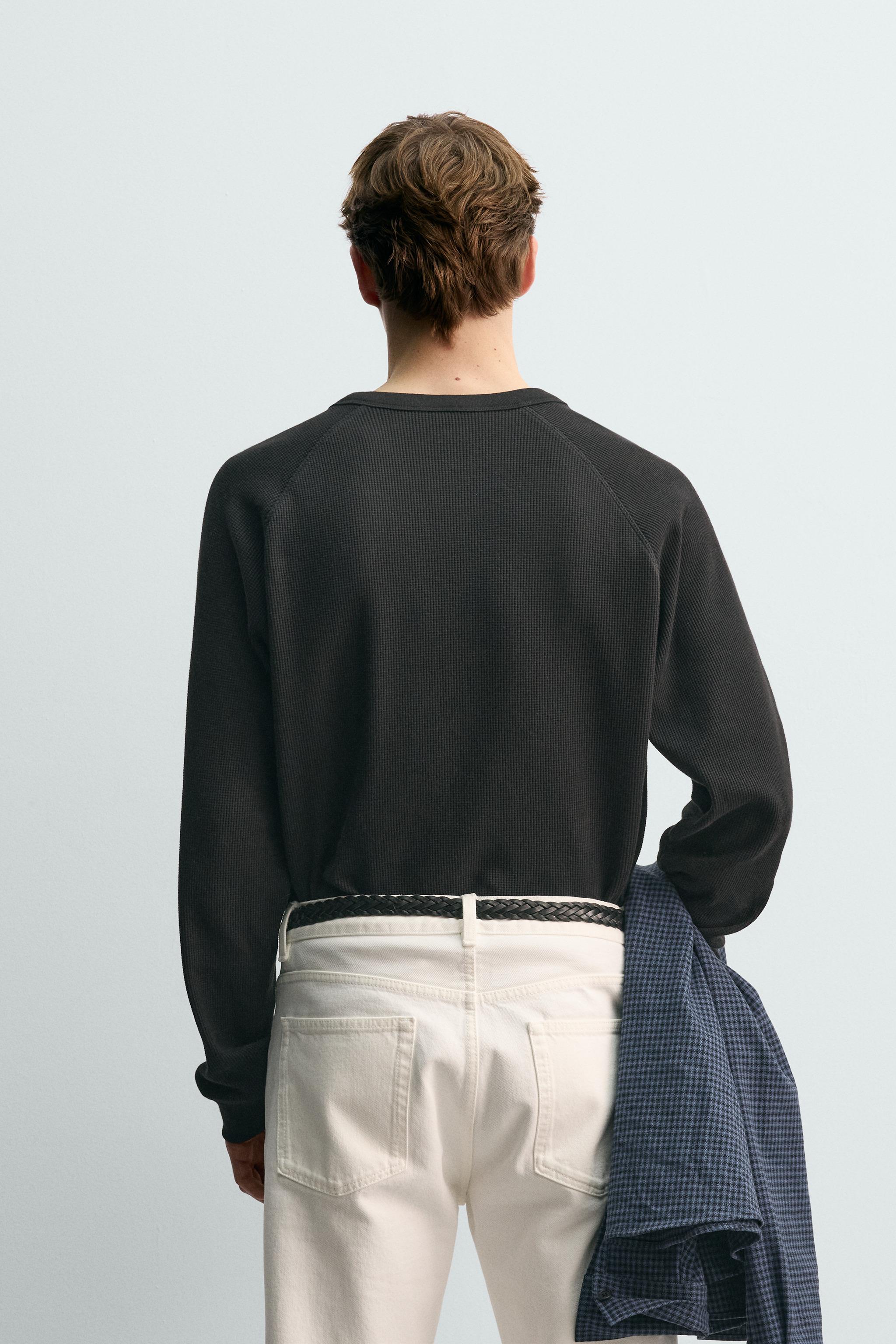 AARON LEVINE X ZARA WAFFLE TEXTURE T-SHIRT